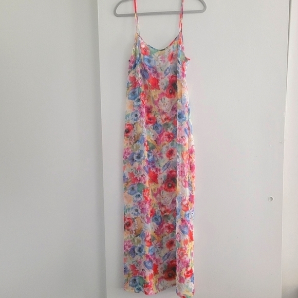 Shan floral tie back maxi slip size 4 - Picture 1 of 8